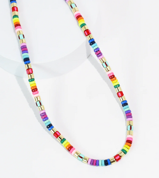 Rainbow Tile Necklace