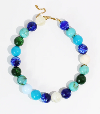 Sea Glass Beaded Necklace