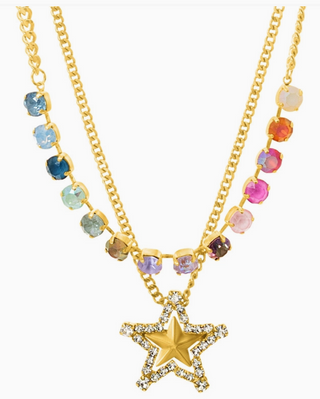 Layered Star Necklace in Fairy Dust - TOVA