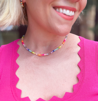 Leigh Necklace in Rainbow