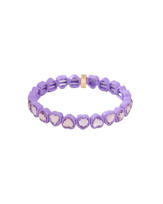Purple Heart Gemstone Bracelet