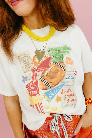 Football Collage Graphic Tee