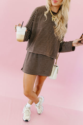 Revere Soft Knit Top in Brown