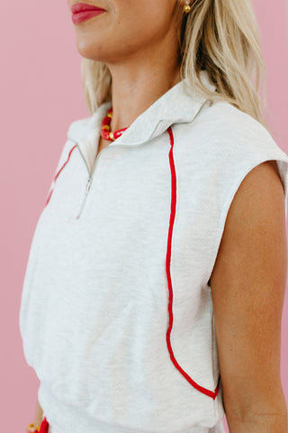 Zelda Cropped Terry Vest Top