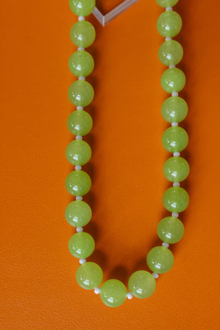 Love Big Green Necklace