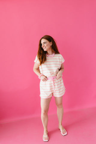 Linny Stripe Short Set