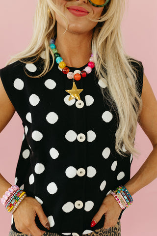 Brookie Chunky Beaded Star Necklace