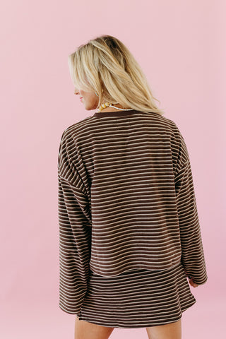 Revere Soft Knit Top in Brown