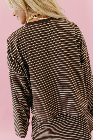 Revere Soft Knit Top in Brown