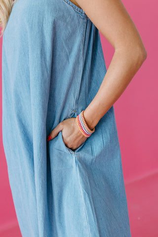 Lennox Denim Maxi Dress