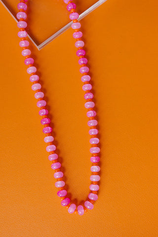 Candy Beads Necklace - Pink