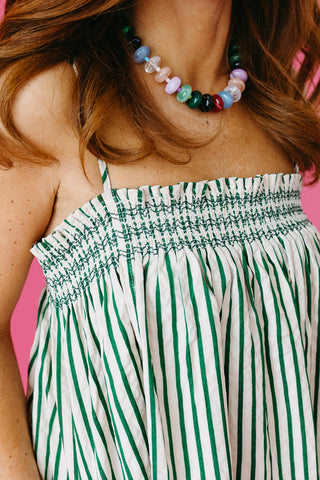 Raven Stripe Mini Dress