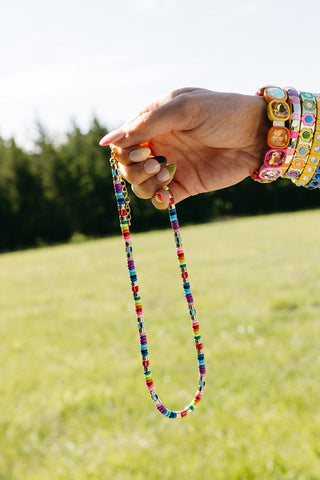 Rainbow Tile Necklace