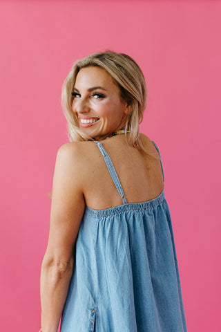 Lennox Denim Maxi Dress