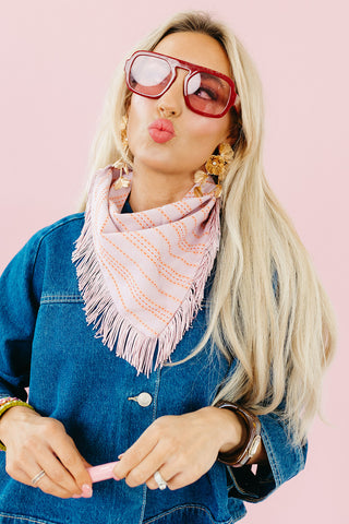 Lilac Fringe Bandana