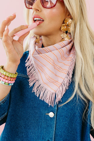 Lilac Fringe Bandana