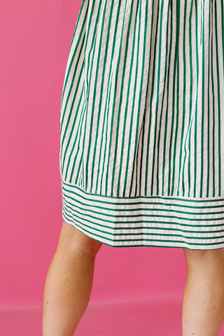 Raven Stripe Mini Dress