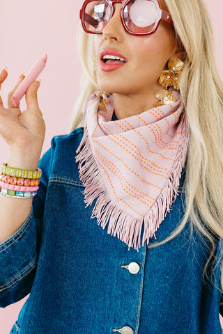 Lilac Fringe Bandana