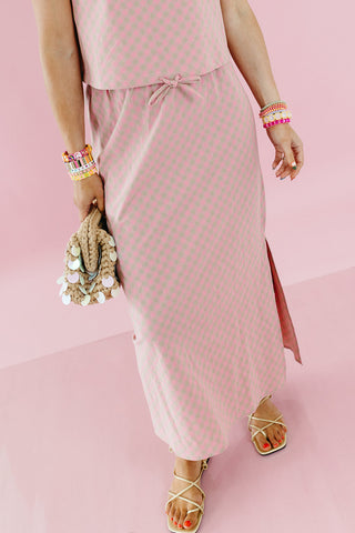 Carly Plaid Skirt Set