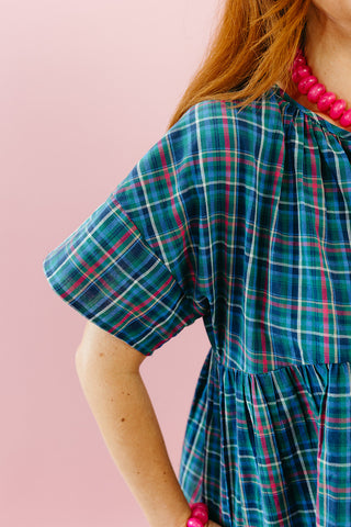 Joss Plaid Peplum Top