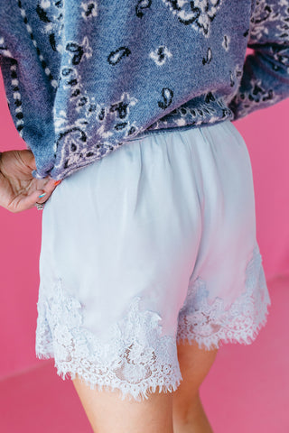Sunday Lace Trim Shorts