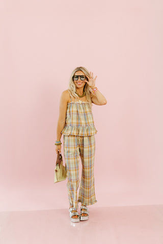 Peyton Plaid Cami Top