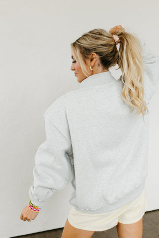 KC Polka Dot Mock Neck Sweatshirt