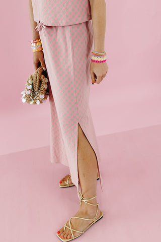 Carly Plaid Skirt Set