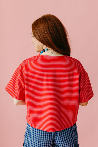 Anna Knit Stripe Button Up
