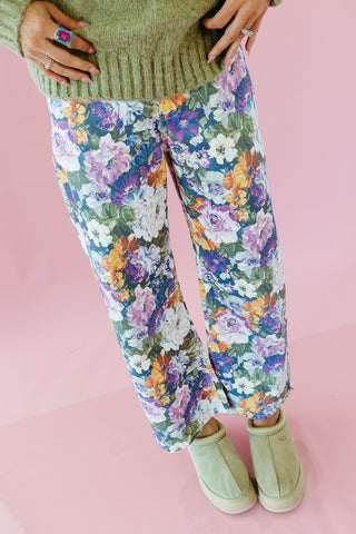 Lilly Floral Barrel Stretch Pants