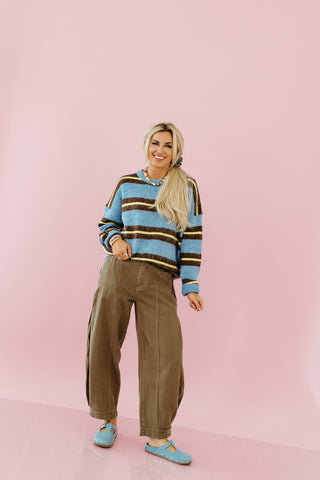 Wrenlee Stripe Pullover Sweater