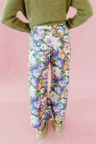 Lilly Floral Barrel Stretch Pants
