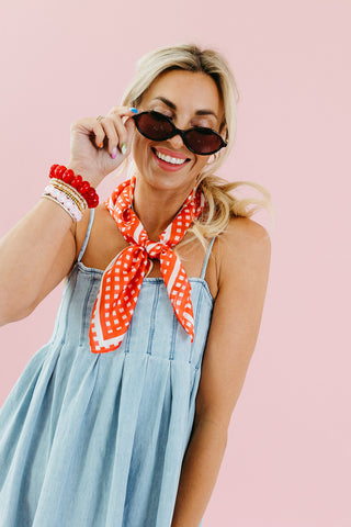 Rumi Pleated Denim Mini Dress