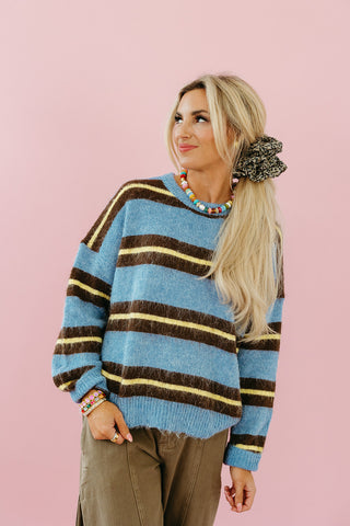 Wrenlee Stripe Pullover Sweater