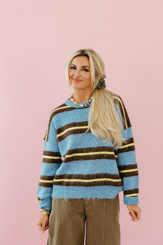 Wrenlee Stripe Pullover Sweater