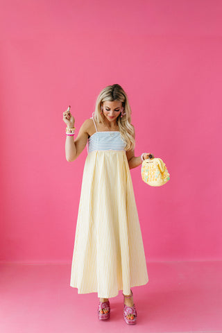 Page Stripe Maxi Dress