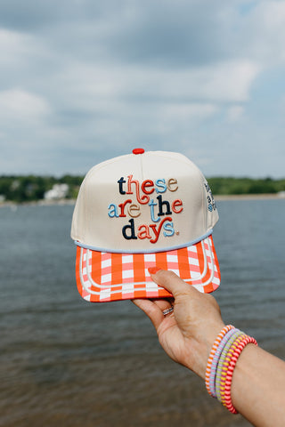 These are the Days Gingham Trucker Hat