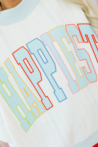 Happiest Stripe Reversible Mock Neck