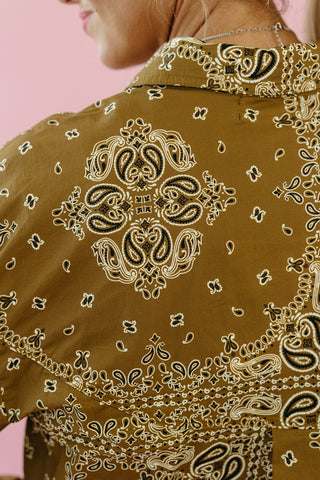 Angie Bandana Button Up Shirt