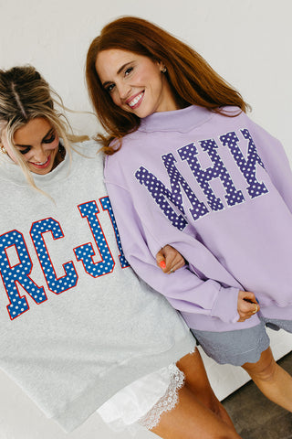 RCJH Polka Dot Mock Neck Sweatshirt