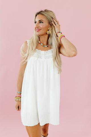 Oakley Mini Dress in Ivory