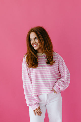 Kara Textured Stripe Top