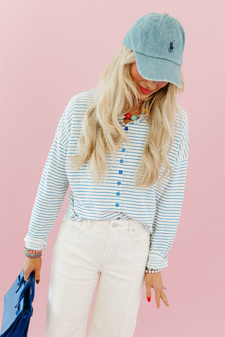 Frankie Slub Stripe Cardigan