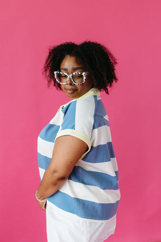 Caryn Polo Short Sleeve Top
