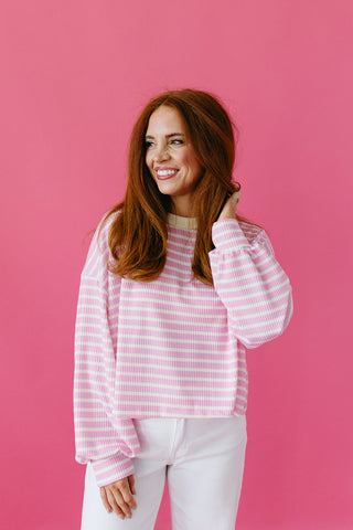 Kara Textured Stripe Top