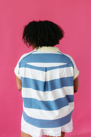 Caryn Polo Short Sleeve Top