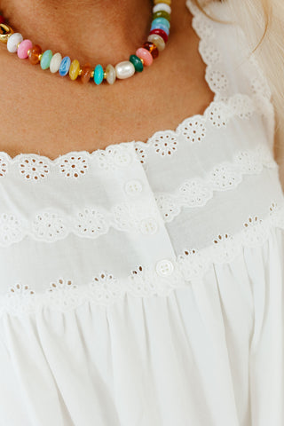 Oakley Mini Dress in Ivory