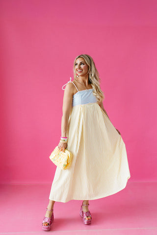 Page Stripe Maxi Dress