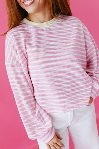 Kara Textured Stripe Top