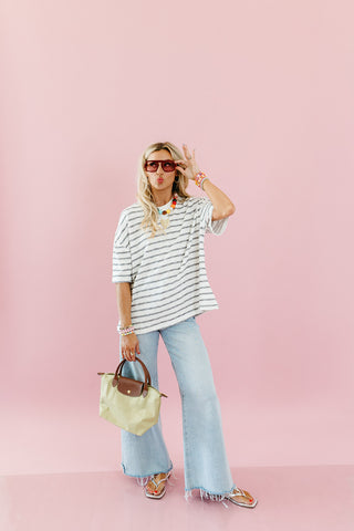 Jenna Oversized Stripe Top